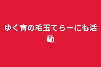 ゆく育の毛玉てらーにも活動