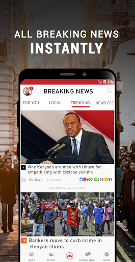 Screenshot Kenya Breaking News