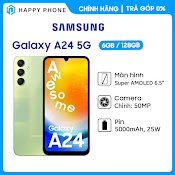 Điện Thoại Samsung Galaxy A24 (6Gb/128Gb) - Hàng Chính Hãng - Đã Kích Hoạt Bảo Hành Điện Tử