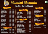 Mumbai Masaala menu 1