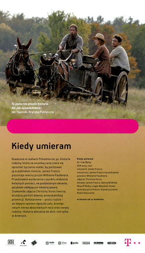 Tył ulotki filmu 'Kiedy umieram'