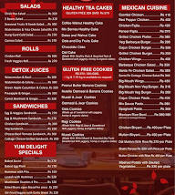 Yum Delight menu 1