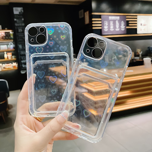 Title 2, Colorful 3D Love Card Transparent Phone Case. P...