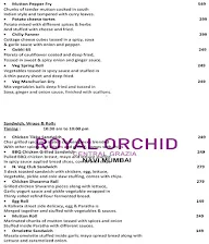 Echo, Royal Orchid Central Grazia menu 4