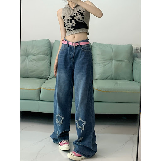 Title 3, High Street Star Embroidered Jeans for Girls. S...