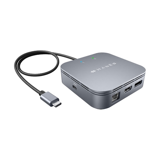 Bộ chia/ Hub USB-C 7 in 1 Hyperdrive Thunderbolt 3 Dock Gray (HDTB3TD)