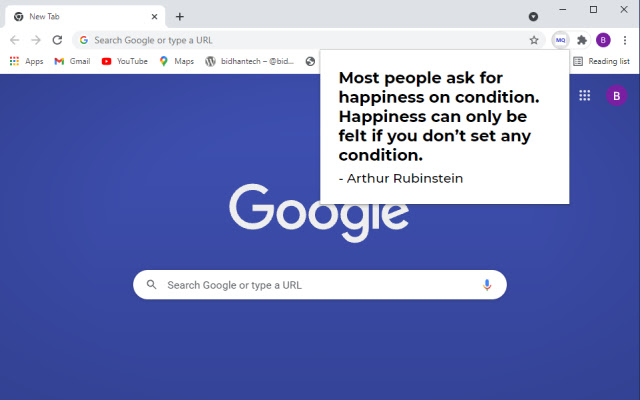 Motivational Quotes chrome extension