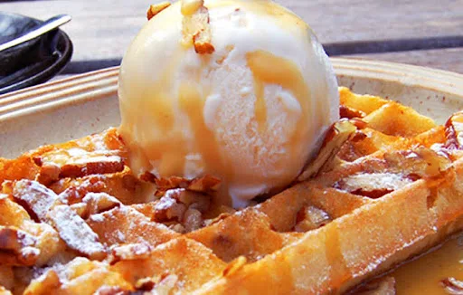 Butterscotch Crunch Waffle + IceCream 150ML