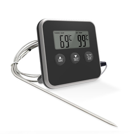 Title 2, Baked Oven Roast Electronic Food Thermometer. A...