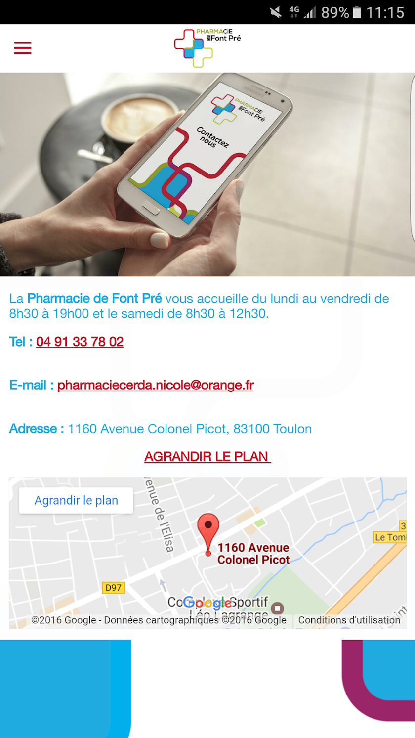 Pharmacie de Font Pré Screen 2