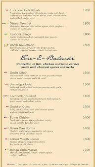 Beluga - The Lalit Mumbai menu 1