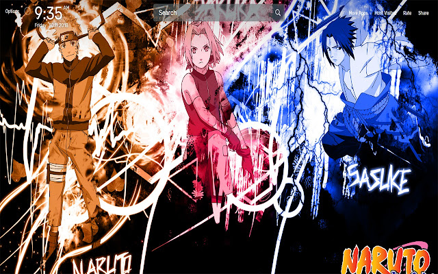 Naruto Collage Wallpapers NewTab Theme