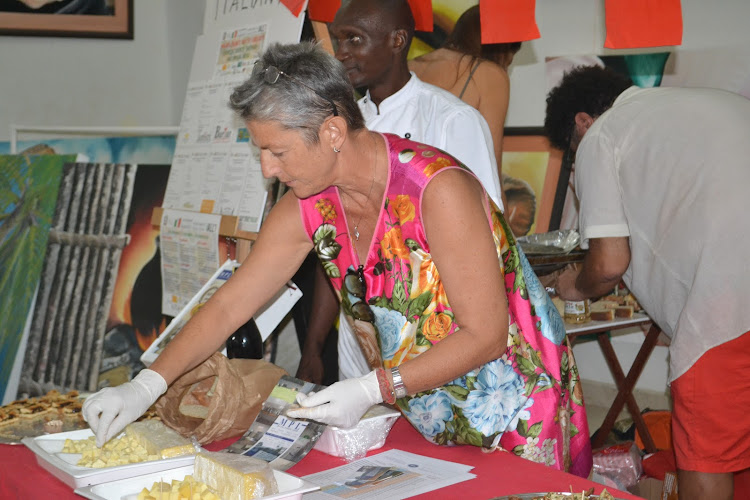 Liliana Constantini, a volunteer from Baby Marrow Restaurant