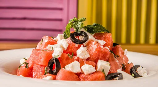 Watermelon And Feta Salad With Reduced Balsamic