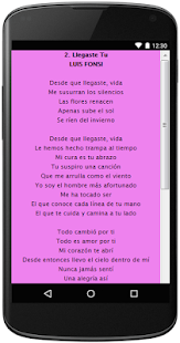 Top Letras Luis Fonsi Screenshots 3