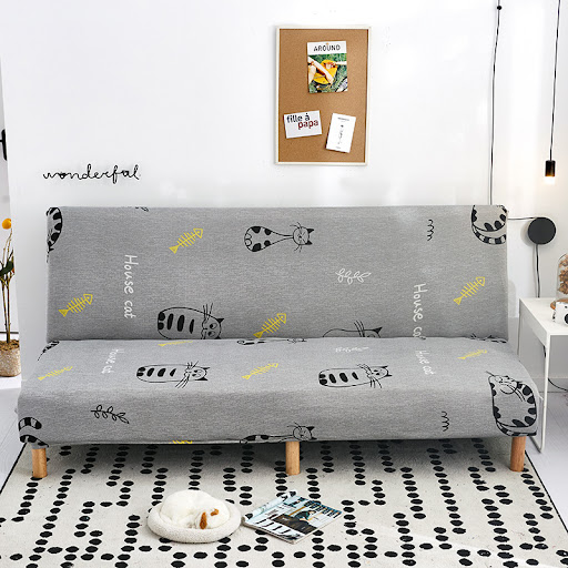 Title 13, Armless Stretch Sofa Cover All-inclusive Foldin...