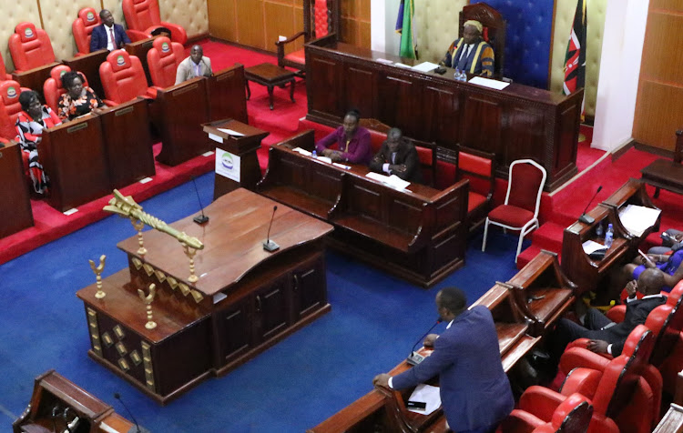 Busia MCAs during a previous session in the assembly chamber