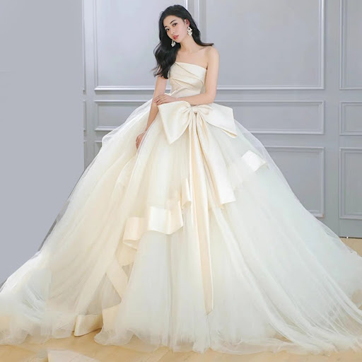 Title 3, Small Mori Style French Main Wedding Dress Big Bow