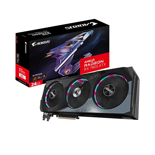 Card màn hình GIGABYTE AORUS Radeon RX 7900 XTX ELITE 24G 24GB GDDR6 (R79XTXAORUS E-24GD)