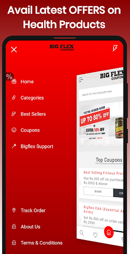 Screenshot Big Flex Coupons - Supplements