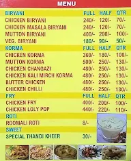 Muradabadi Shahi Biryani & Chicken Corner menu 1