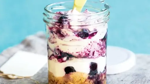 Blueberry Cheesecake In Jar