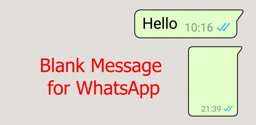 Blank message