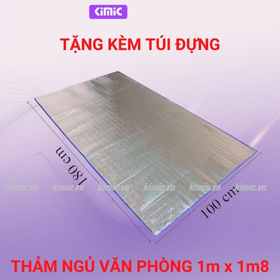 Thảm Ngủ Văn Phòng Kimic, Chiếu Văn Phòng Ngủ Trưa Gấp Gọn 1 2 Người 3.5Mm