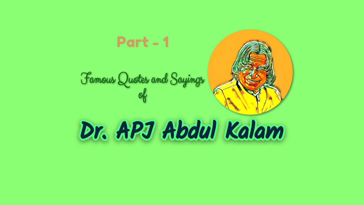 Dr. APJ Abdul Kalam Quotes