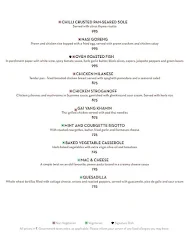 Regency menu 2