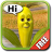 Johnny, the talking corn mobile app icon