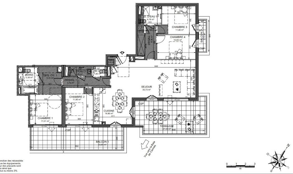 Vente appartement 5 pièces 130 m² à Le Cannet (06110), 2 055 000 €