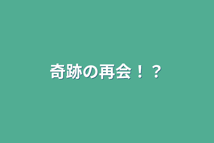 「奇跡の再会！？」のメインビジュアル