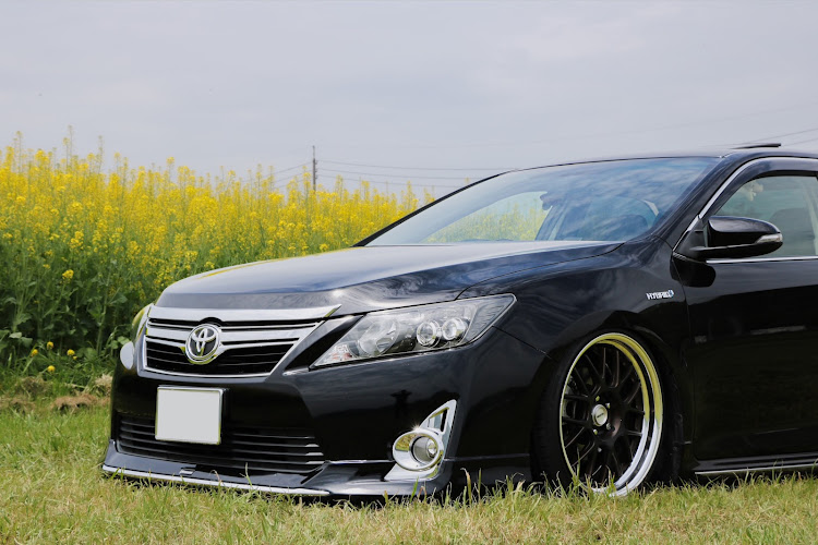 カムリの車が好きな人と繋がりたい・エアサス・菜の花と愛車・黄砂まみれに関するカスタム事例の投稿画像1枚目
