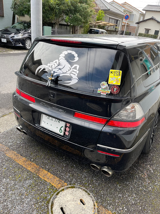 オデッセイの低そうで低くない少し低い車・車高調整・黒の日に関するカスタム事例の投稿画像2枚目