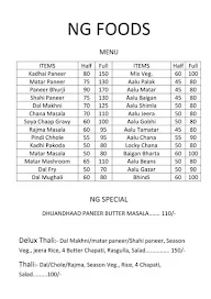 NG Foods menu 1