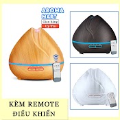 Máy Xông Tinh Dầu Búp Sen Cỡ Lớn 550Ml Kèm Remote Điều Khiển