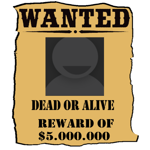 Wanted Poster Ricercato - Fake