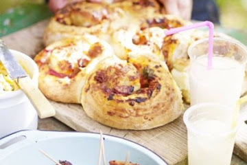 Pinwheel pizzas