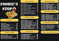 Foodie's Stop menu 1