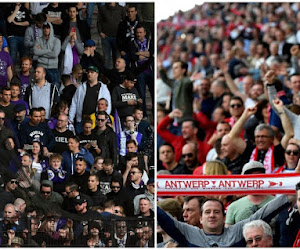 ? Geen uitsluitsel op het veld, dus zingen supporters Beerschot Wilrijk en Antwerp om ter luidst: "Wij zijn de ploeg van 't stad!"