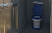 One of the new Ventilated Improved Pit (VIP) toilets being provided to residents at informal settlements in Johannesburg.