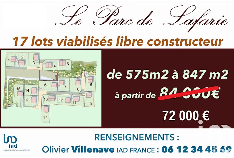  Vente Terrain à bâtir - 611m² à Hinx (40180) 