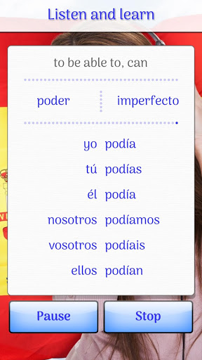 Screenshot Learn Spanish Verbs