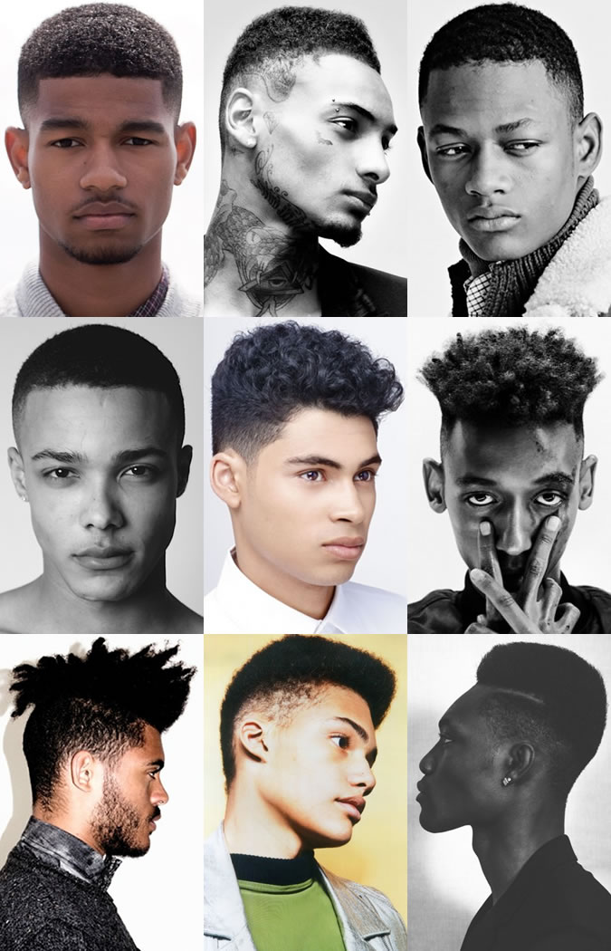 Men's Afro and Black Hairstyles - Disconnected Sides