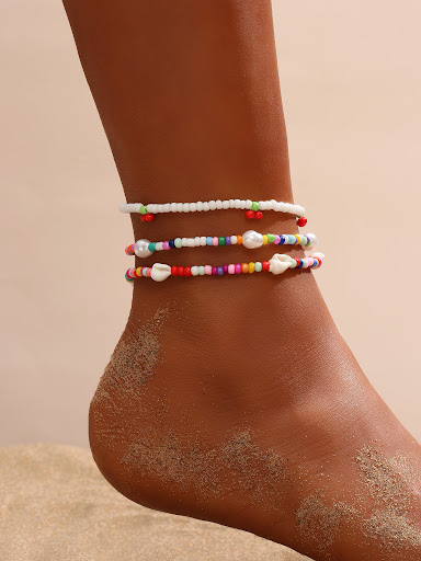 Title 6, Sweet Commuter Student Anklet Pure Color Women...