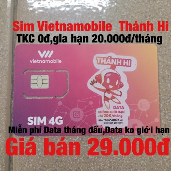 1 Free Ship 0Đ Sim Vietnamobile Thánh Hi Hi Hi Sim Sô Giá Rẻ