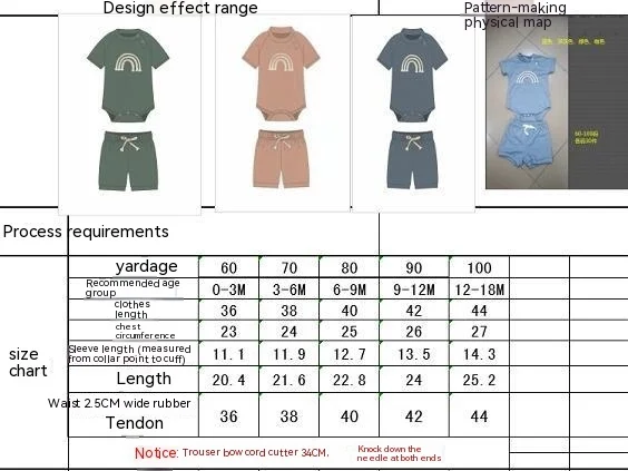 Title 1, Conjunto para bebé con body y shorts de gofre a...