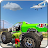 Ramp superheroes monster truck icon