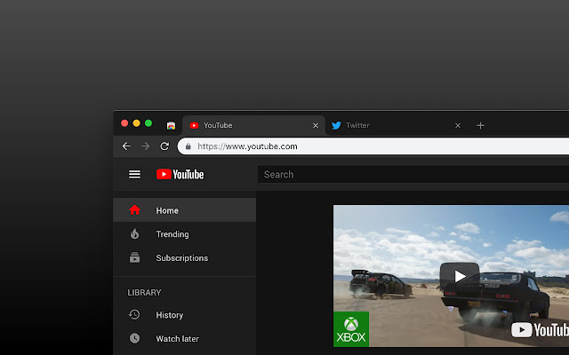 Dark Material Design Theme chrome extension